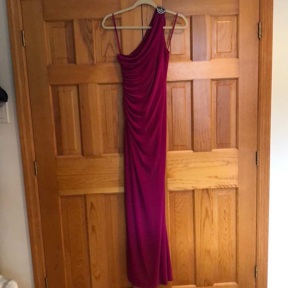 Fuscia wedding dress